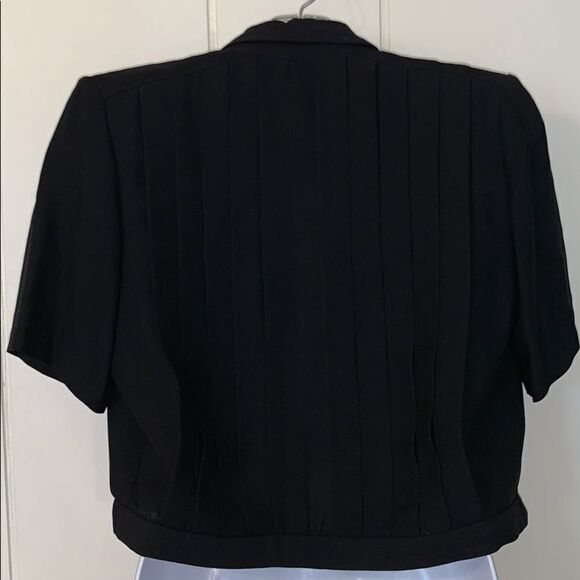 Lovely VTG 80s/90s black chiffon dress & jacket - Picture 6 of 8